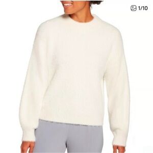 CALIA by Carrie Underwood Cream Crew Neck Sweater